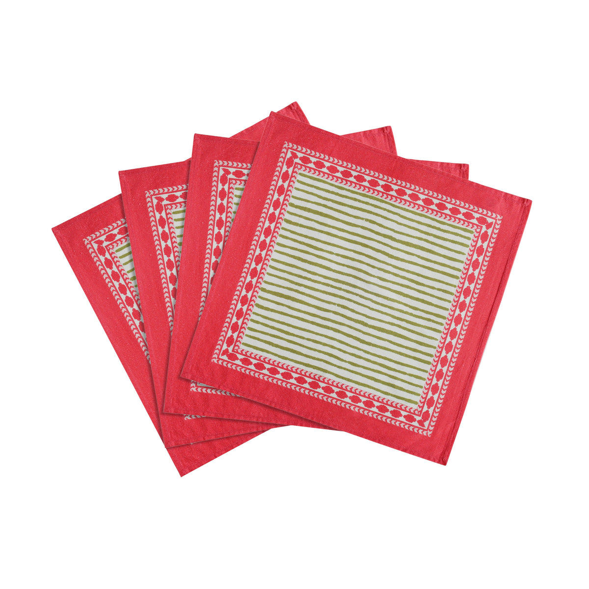 Crissy Cotton Canvas Printed Napkins - Set of 4 - View 5