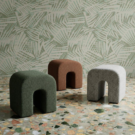 Desi Performance Fabric Ottoman - View 30