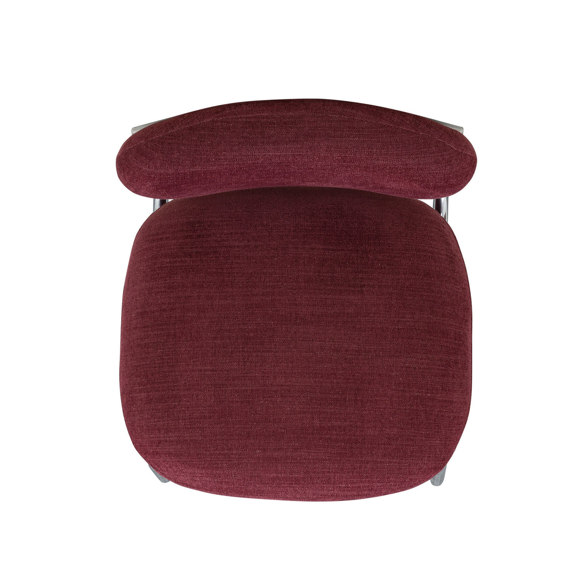 Becky Performance Chenille Chair isolated against white background angled left