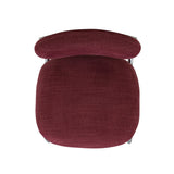 Becky Performance Chenille Chair isolated against white background angled left