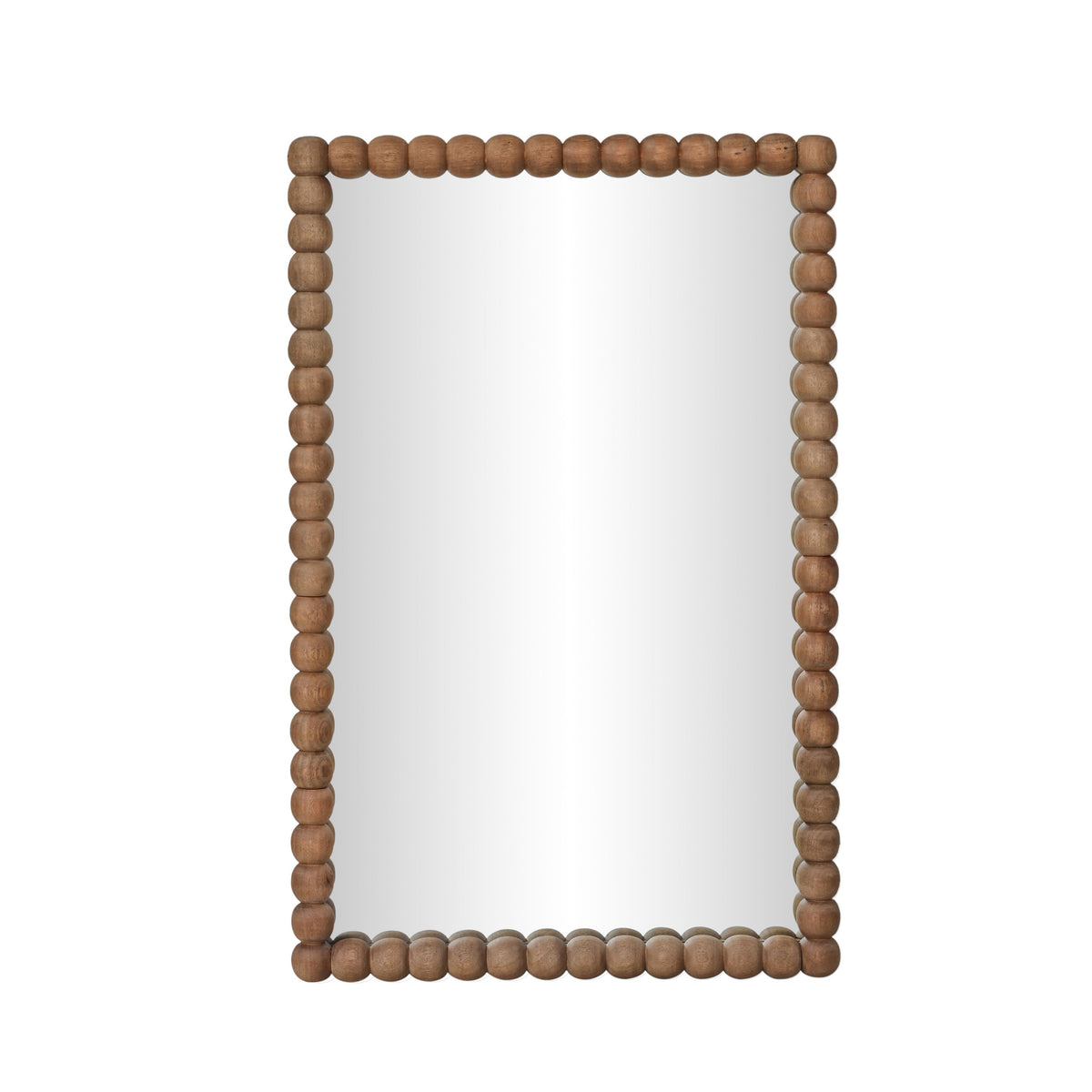 Cheyanne 29"X44" Carved Solid Wood Rectangular Wall Mirror - View 2