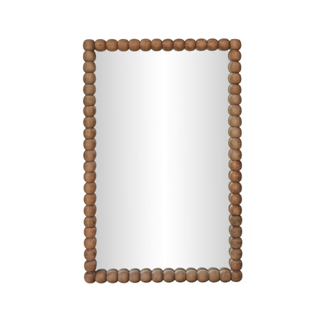 Cheyanne 29"X44" Carved Solid Wood Rectangular Wall Mirror - View 2