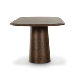 Gladyss 87" Burl Oval Dining Table - View 12