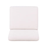 Gorge modular armless chair in tan performance fabric front view