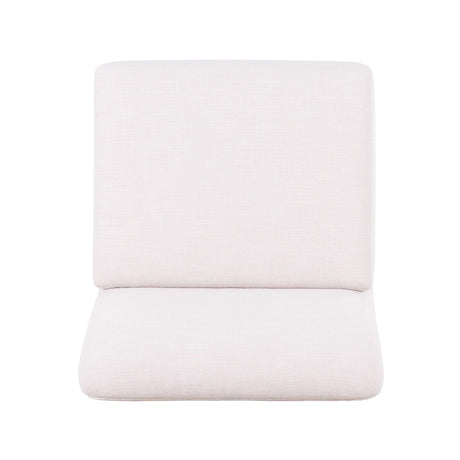 Gorge modular armless chair in tan performance fabric front view