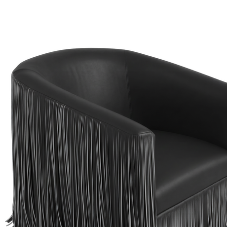 Shag Me Performance Vegan Leather Swivel Accent Chair - View 14