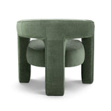 Malone Accent Chair cushioned seat construction and support base