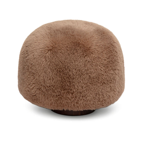 Close-up of Oopa Swivel Ottoman bottom edge and concealed swivel mechanism