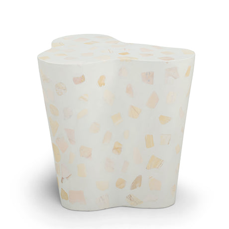 Slab Faux Terrazzo Indoor/Outdoor Side Table - View 7