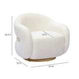 FOAK Salma accent chair in an entryway lounge arrangement