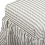 Gertrude Performance Linen Skirted Ottoman - View 11