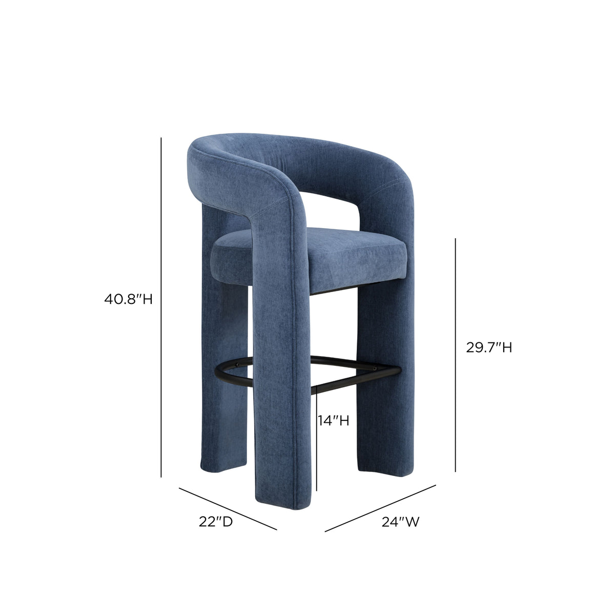 Malone Performance Chenille Stool - View 67