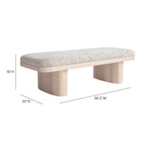 Ollie Upholstered Bench (48"-57") - View 12