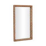 Cheyanne 29"X44" Carved Solid Wood Rectangular Wall Mirror - View 3