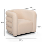 Curves Performance Velvet Swivel Accent Chair - View 23