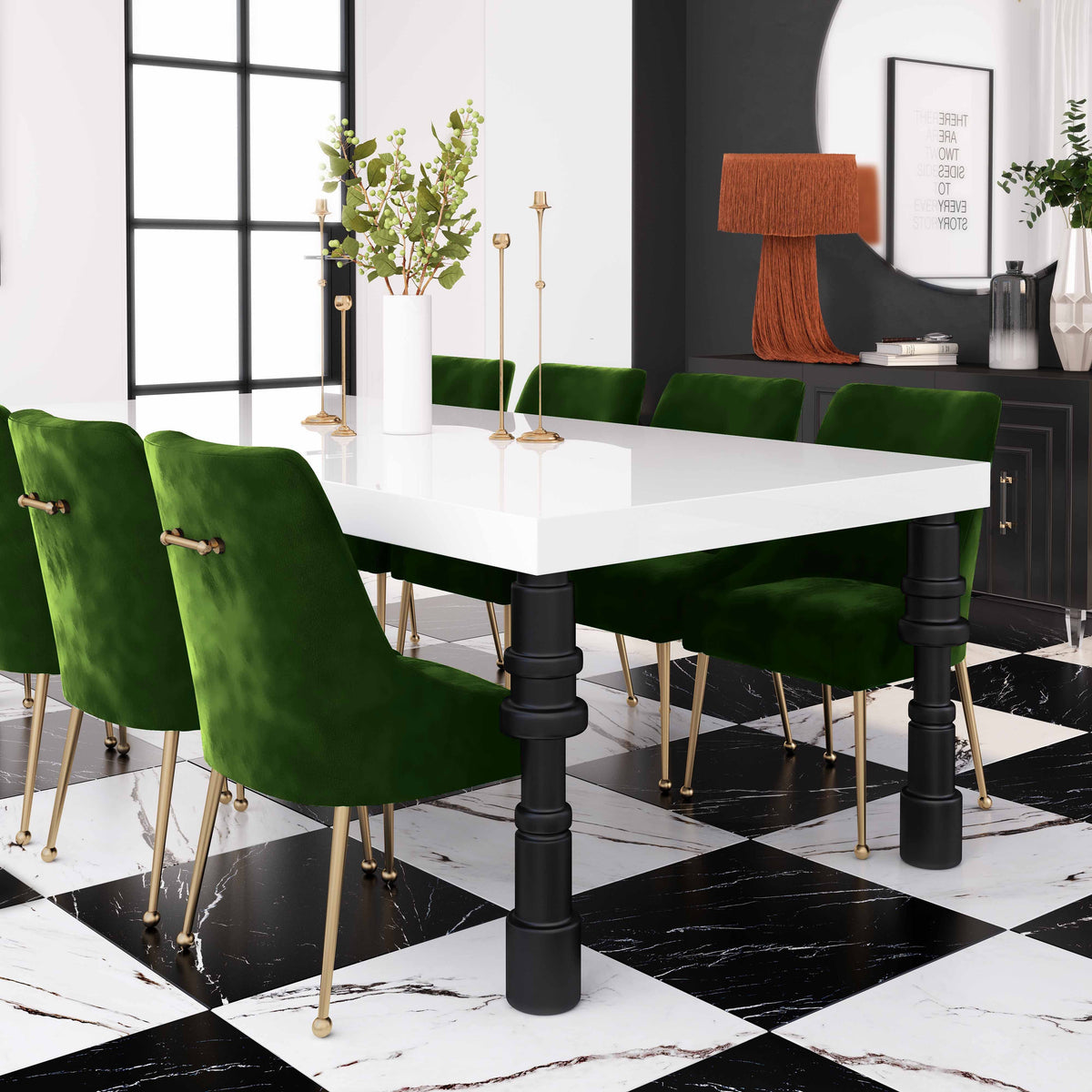 Beatrix Performance Velvet Dining Chair - View 40