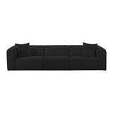 Full wide-angle view of Tarra 118-Inch modular seating in bright living room