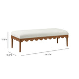 Oodle 56.5" Performance Vegan Mohair Bench - View 6