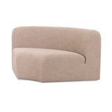 Gorge modular corner wedge integrated into complete sectional configuration