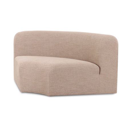 Gorge modular corner wedge integrated into complete sectional configuration
