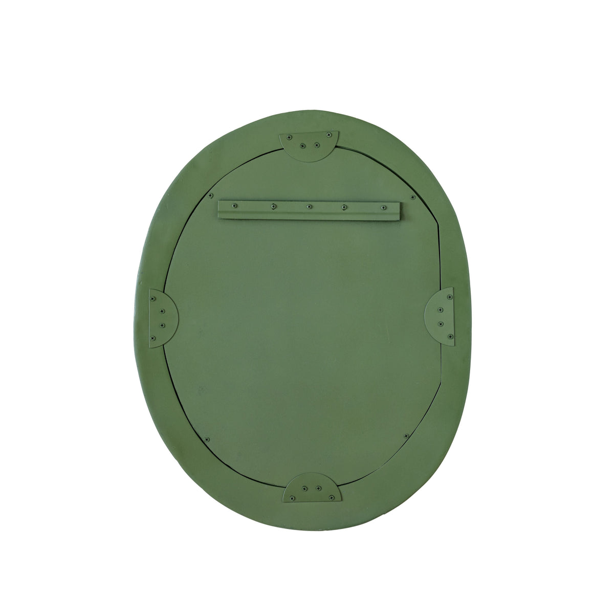 Orpheus 22"X28" Ribbed Forest Green Fiberglass Thick Wall Mirror - View 5