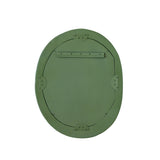Orpheus 22"X28" Ribbed Forest Green Fiberglass Thick Wall Mirror - View 5