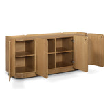 Moora 70" Natural Ash 4-Door Sideboard - View 4