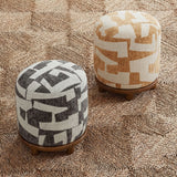 Bisou Performance Jacquard Ottoman - View 12