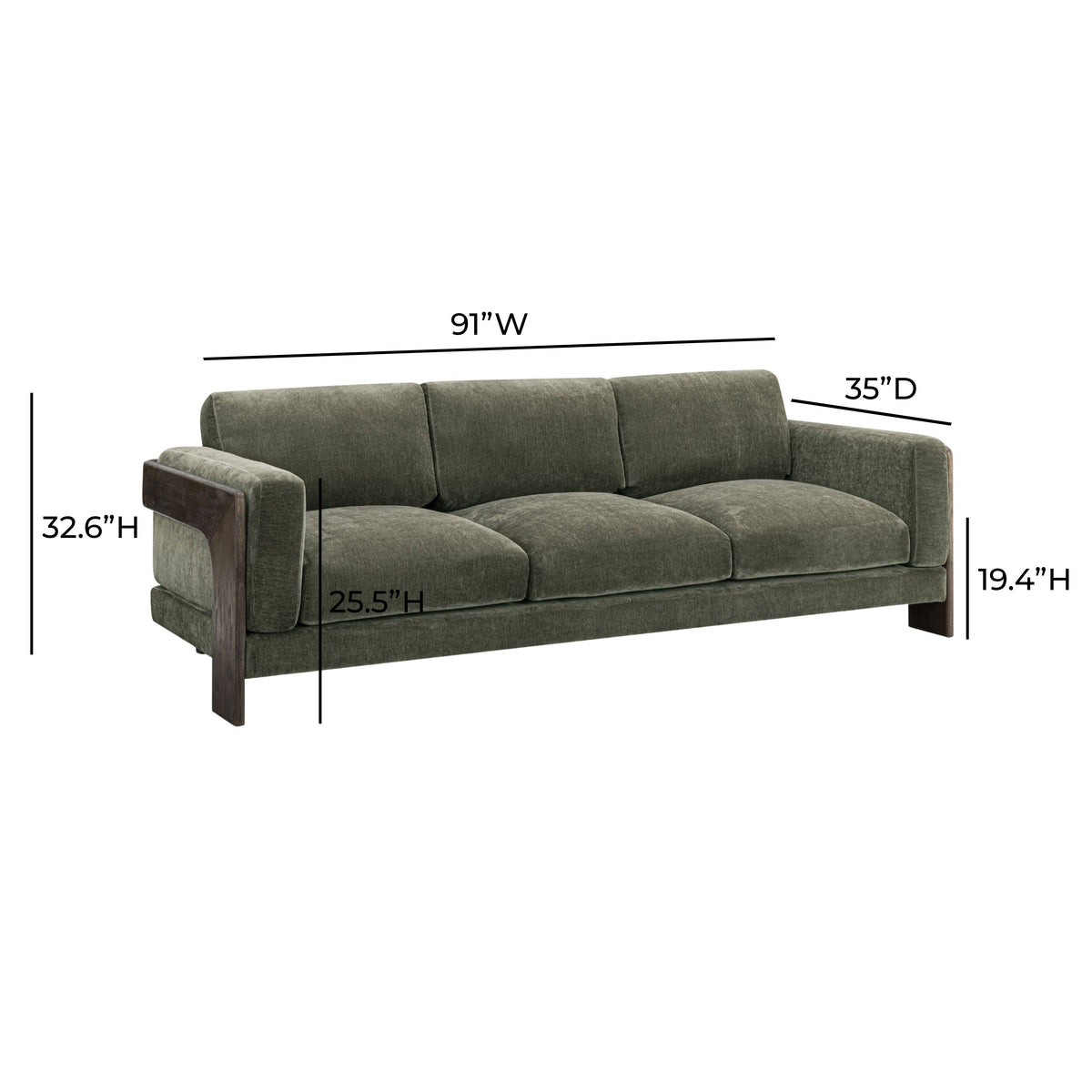 Elyn 91" Sofa - View 7