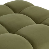 Side profile of Calliope 4-piece modular sectional showing deep seat proportions