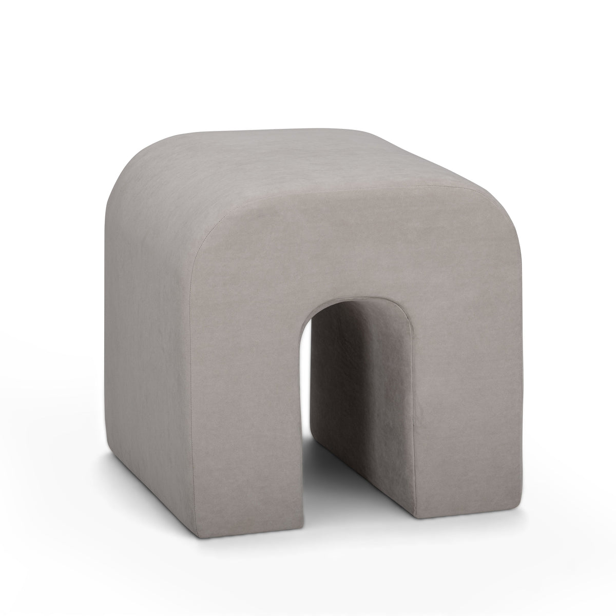 Desi Performance Fabric Ottoman - View 1