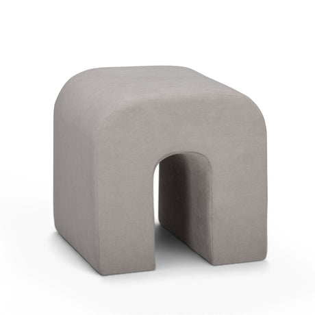 Desi Performance Fabric Ottoman - View 1