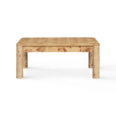 Berri 39" Natural Burl Coffee Table - View 3