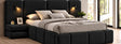 Monaco Upholstered Bed – Black
