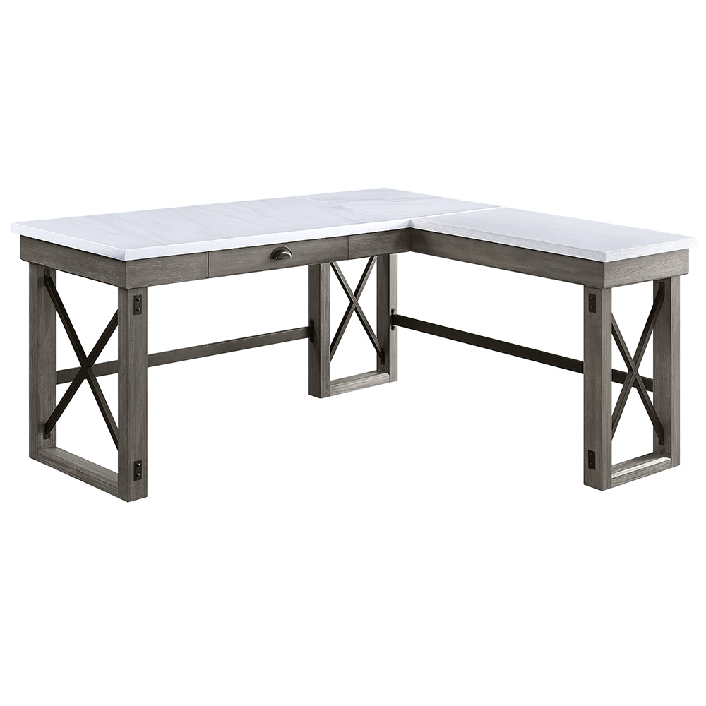 Talmar L-Shaped Lift-Top Writing Desk