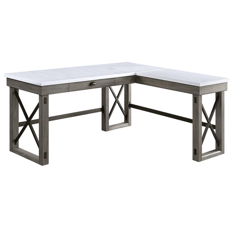 Talmar L-Shaped Lift-Top Writing Desk