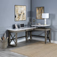 Talmar L-Shaped Lift-Top Writing Desk