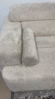 Glam Modern Sectional Sofa with Storage Chaise & Ottoman – Contemporary Cream or Gray Couch
