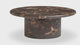 Byron 36" Dark Brown Faux Marble Indoor/Outdoor Concrete Round Coffee Table