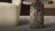 Elowen Outdoor Faux Marble Coffee Table in Dark Emperador Marble