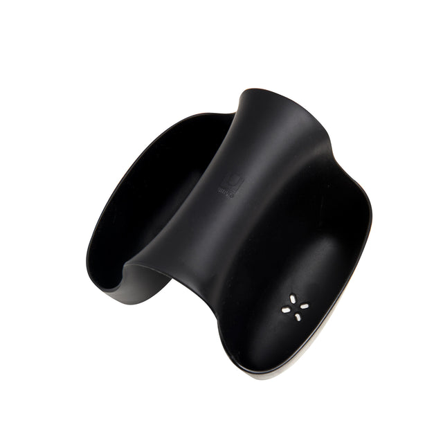Umbra Saddle Sink Caddy – Flexible Rubber Kitchen Sink Sponge Holder & Dish Brush Organizer, Black