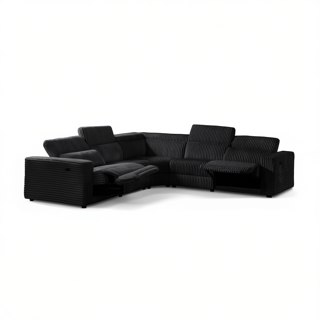 Bayonne Power Motion Corduroy Sectional