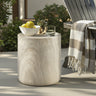 Modern Round Concrete End Table