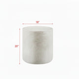 Modern Round Concrete End Table