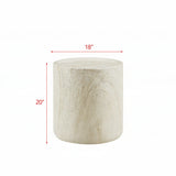 Modern Round Concrete End Table