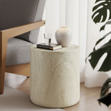 Modern Round Concrete End Table